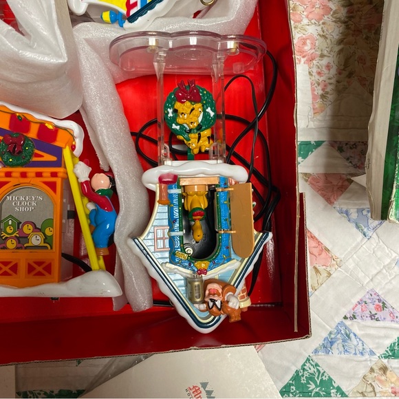 Vtg 1993 Mr. Christmas MICKEY'S CLOCK SHOP Animated Carols Light & Sounds Used - Picture 11 of 17